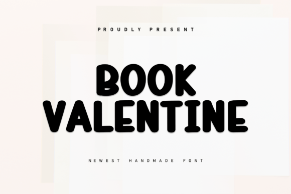 Book Valentine: A Bold, Handmade Font for Modern and Nostalgic Designs