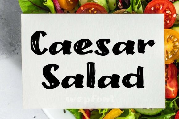 Caesar Salad: A Strategic Typeface for Dynamic and Engaging Design