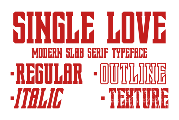 Discover Single Love: A Versatile Slab Serif Font
