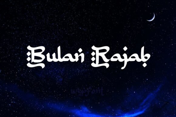 Discover the Elegance of Bulan Rajab Font