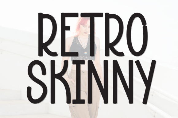 Discover the Playful Allure of Retro Skinny: A Handcrafted Display Font