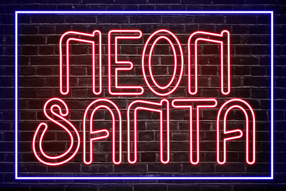 Discover the Versatility and Charm of Neon Santa Font