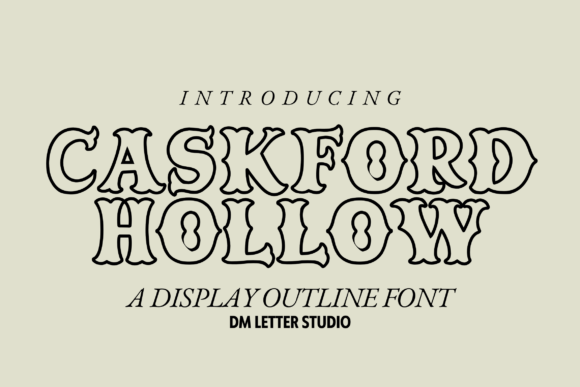 Discover the Versatility of Caskford Hollow: A Vintage Western Font with Modern Appeal