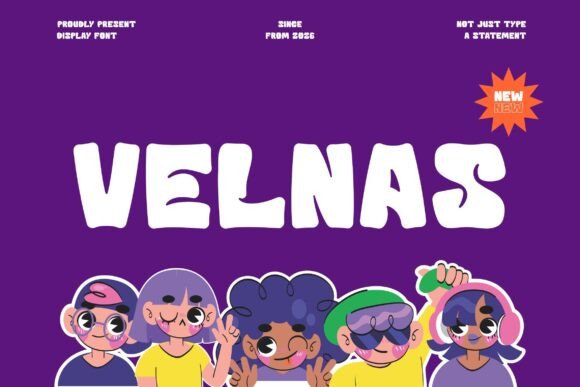 Discover the Versatility of Velnas: A Modern and Playful Font
