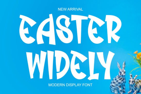 Elevate Your Designs with Easter Widely: A Modern, Elegant Handwriting Font