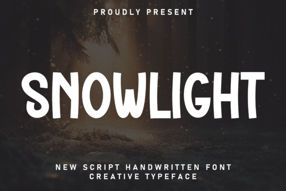 Embrace the Charm of Snowlight: A Handcrafted Display Font for Modern Creativity