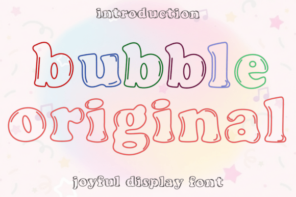 Embrace the Festive Cheer with Bubble Original: A Typeface for Enchanting Designs