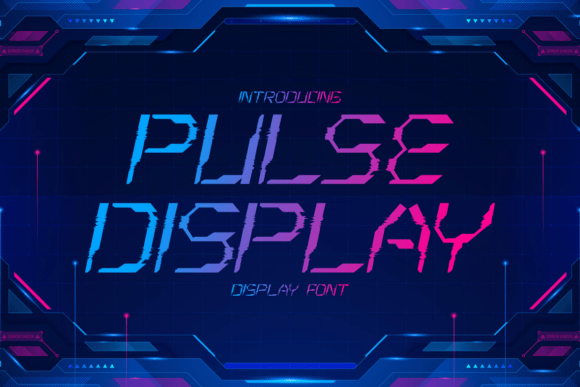 Embrace the Future with Pulse Display: A Futuristic Techno Font