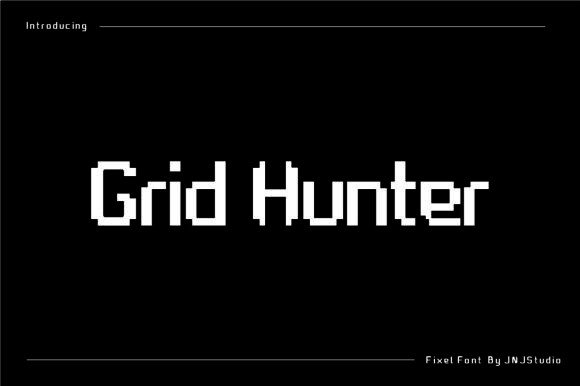 Grid Hunter Pixel: A Bold Retro-Modern Typeface