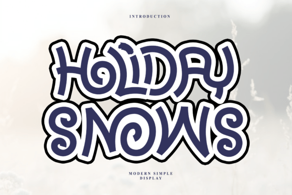 Holiday Snows: A Charming Handwritten Font