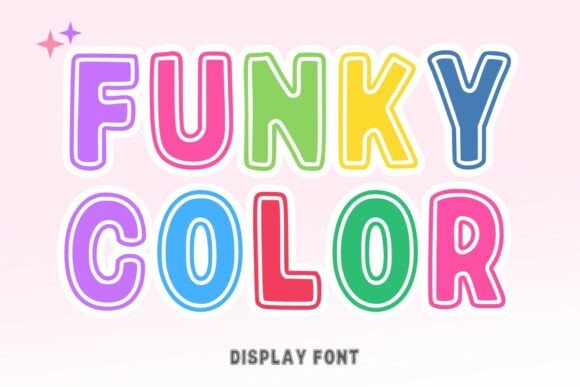 Introducing Funky Color: A Font That Brings Joy and Playfulness to Your Designs