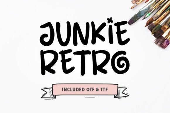 Junkie Retro: A Bold and Expressive Nostalgic Typeface
