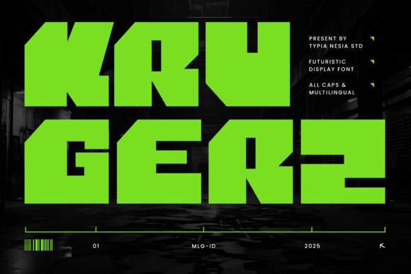 Krugerz: Bold and Futuristic Font for Modern Design