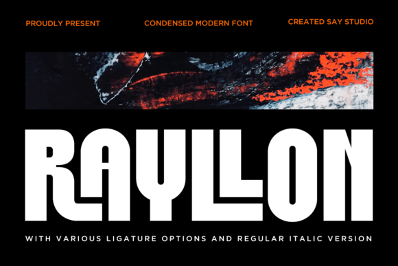 Rayllon: A Modern Condensed Sans Serif for Bold and Versatile Typography