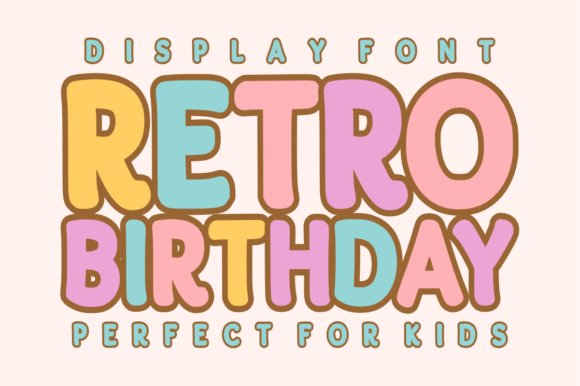 Retro Birthday: A Playful Font for Creative Projects