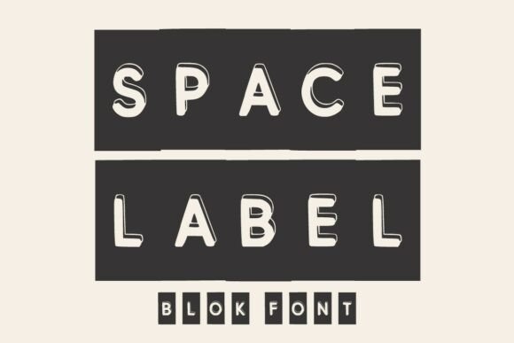 Space Label: A Whimsical Font for Joyful Designs