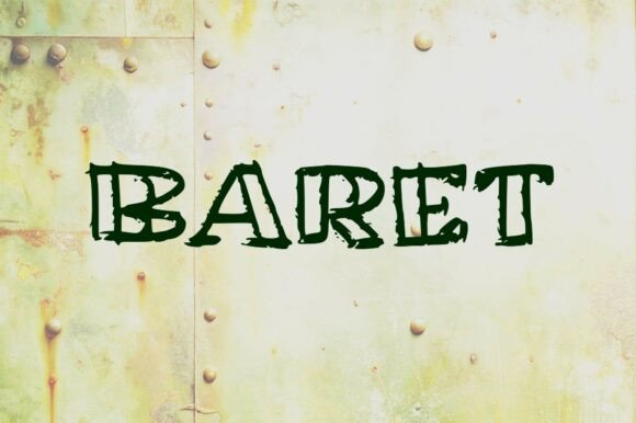 Understanding Baret: A Bold and Impactful Stencil-Style Font
