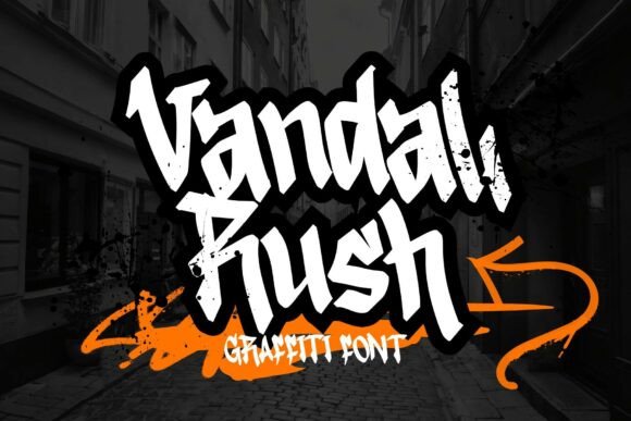 Vandal Rush: The Bold Graffiti-Style Font for Urban Creativity